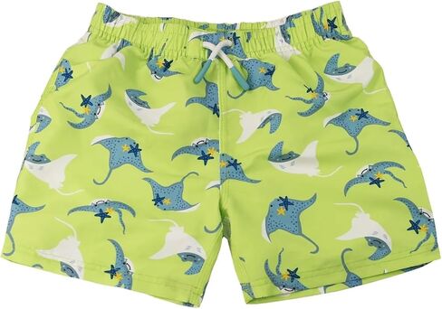 ZOOCCHINI Baby & Toddler Boys Swim Shorts, 4T, Sid the Stingray in Saudi Arabia