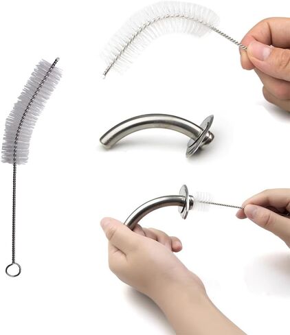 5 Pack Tracheostomy Cleaning Brushes with Nylon Bristles Trach Brush Trach Tubes Straw Brush Cleaner for Cleaning Tracheostomy Tube Trachea Cuffless Inner Cannula Tracheotomy Laryngectomy in Saudi Arabia