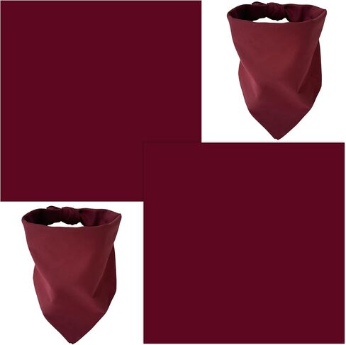 WEITBF 2 Pack Solid Color Bandana Blank Flag Bandanas Scarf Headband - 100% Cotton, 22 x 22 inch in Saudi Arabia