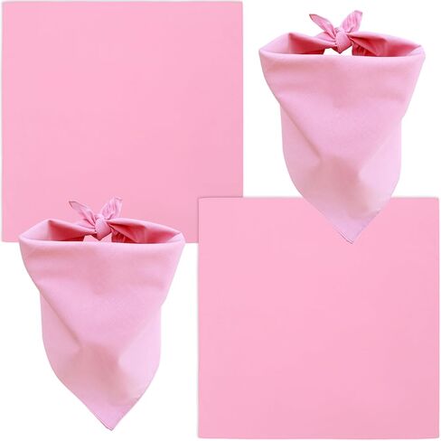 WEITBF 2 Pack Solid Color Bandana Blank Flag Bandanas Scarf Headband - 100% Cotton, 22 x 22 inch in Saudi Arabia