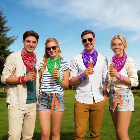 100 Pack Bandanas Bulk Paisley Multipurpose Headwrap Unisex Cowboy Neckerchief Scarf Face Cover Neck Gaiter in Kuwait