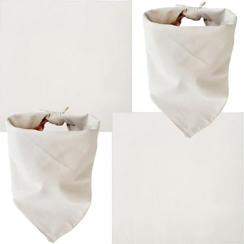 WEITBF 2 Pack Solid Color Bandana Blank Flag Bandanas Scarf Headband - 100% Cotton, 22 x 22 inch in Saudi Arabia