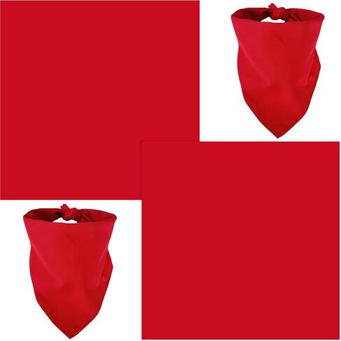 WEITBF 2 Pack Solid Color Bandana Blank Flag Bandanas Scarf Headband - 100% Cotton, 22 x 22 inch in Saudi Arabia