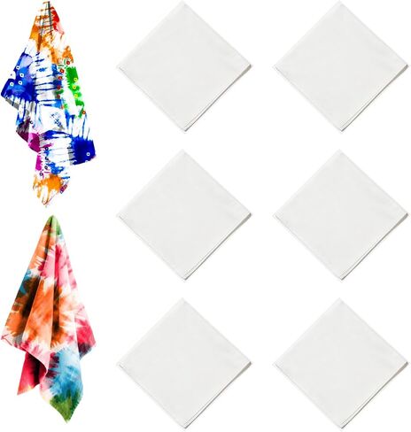 Cotton White Bandana, 22"x22" White Bandanas Bulk for Tie Dying, Handkerchiefs Headband Head Wrap Scarf in Saudi Arabia