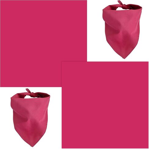 WEITBF 2 Pack Solid Color Bandana Blank Flag Bandanas Scarf Headband - 100% Cotton, 22 x 22 inch in Saudi Arabia