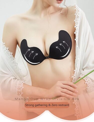 Super Sticky Push Up Bras Strapless Backless Breast Lift Bras for Women Wedding Dresses Reusable in Saudi Arabia
