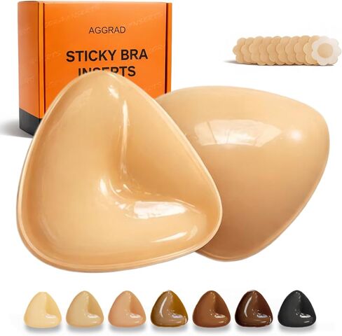 Double Sided Sticky Bra Inserts, Ultra Instant Volume, Push Up Adhesive Bra Pads in Saudi Arabia