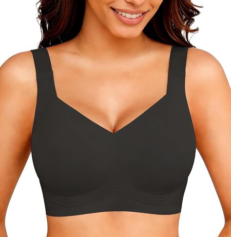 Gailife Jelly Bras for Women No Underwire Minimizer Bra Wireless Supportive Full Coverage Plus Size Bra Seamless Tshirt Bra in Saudi Arabia