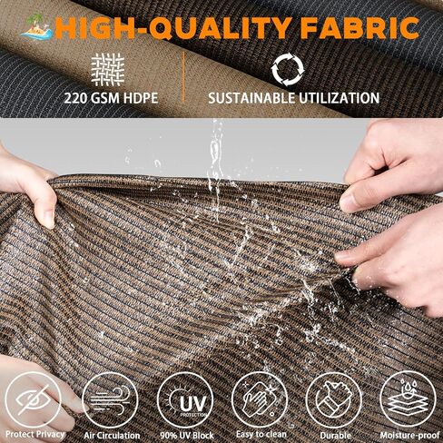 Outdoor Roller Shades for Patio 8'Wx8'H Black, 90% UV Block & Privacy Protection Outdoor Blinds, Cordless Porch Shades Outdoor Roll Up with Splicing Design 15-Min Install in Kuwait
