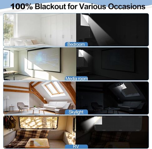 100% Magnetic Black Out Window Cover 157" x 58" Blackout Blinds No Drill, Portable Black Out Shades Blackout Curtains for Bedroom,RV,Nursery,Media Room with Strong Magnets in Saudi Arabia