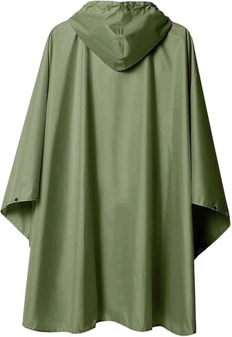 Women Raincoat Kapuzen-Regenmantel Unisex, Poncho mit Tasche, wasserdicht und leicht, ideal für Wandern in Saudi Arabia