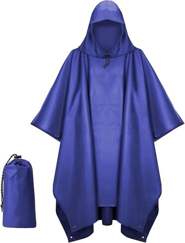 Women Raincoat Kapuzen-Regenmantel Unisex, Poncho mit Tasche, wasserdicht und leicht, ideal für Wandern in Saudi Arabia