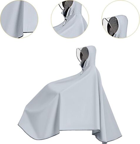 Bicycle Rain Poncho with Hood for Full Coverage and Protection in Saudi Arabia