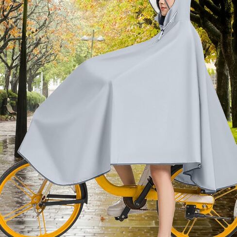 Bicycle Rain Poncho with Hood for Full Coverage and Protection in Saudi Arabia