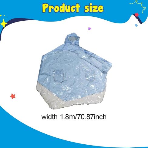 Motorcycle Raincoat Long Full Body Rain Poncho PVC with Transparent and Mirror Covers suitable for camping in Saudi Arabia