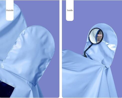 Cycling Raincoat, Windproof Rain Cape,Cover : Pink, Si in Kuwait