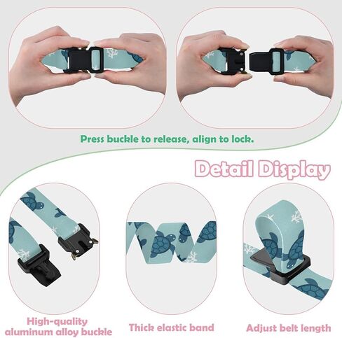Sea Turtles Kids Elastic Belts for Boys Girls, Adjustable Stretch Belt with Metal Buckle for Baseball Golf in Saudi Arabia