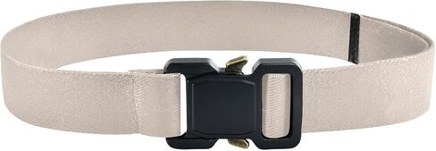 Sand Color Kids Elastic Belts for Boys Girls, Adjustable Stretch Belt with Metal Buckle for Baseball Golf in Saudi Arabia
