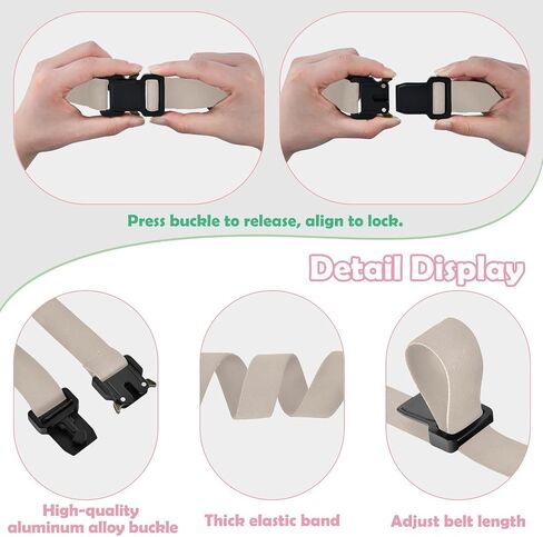 Sand Color Kids Elastic Belts for Boys Girls, Adjustable Stretch Belt with Metal Buckle for Baseball Golf in Saudi Arabia