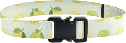 Yellow Lemons Kids Elastic Belts for Boys Girls, Adjustable Stretch Belt with Metal Buckle for Baseball Golf in Saudi Arabia