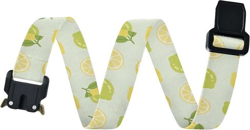 Yellow Lemons Kids Elastic Belts for Boys Girls, Adjustable Stretch Belt with Metal Buckle for Baseball Golf in Saudi Arabia