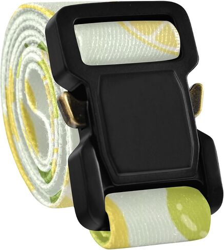 Yellow Lemons Kids Elastic Belts for Boys Girls, Adjustable Stretch Belt with Metal Buckle for Baseball Golf in Saudi Arabia