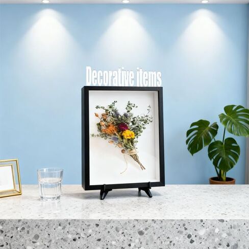 4 Pack Shadow Box Frame Display Cases, 8"x 10" Wood Deep Black Handicrafts Shadowbox Picture Frame for Flowers Jersey Baby Wedding Dress（Black） in Saudi Arabia