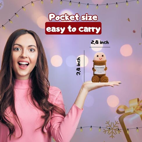 Funny Gag Gifts for Men & Women - White Elephant Gifts for Adults, Friends, Coworkers - Novelty Positive Emotional Support Crochet Doll - Random Useful Desk Stuff Decor with Unique Box in Kuwait