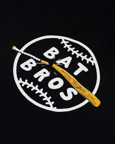 Baseballism Bat Bros Broken Bat T-Shirt (Black) - Youth in Kuwait