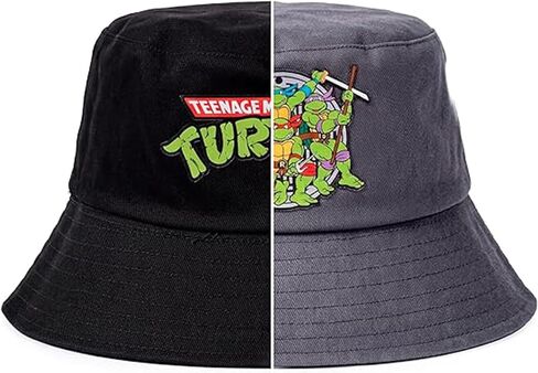 قبعة سبونج بوب TMNT للأطفال، قبعة دلو قابلة للعكس للأطفال الأولاد والبنات من سن 4 إلى 14 عامًا، قبعة الشاطئ الصفراء، قبعة الصيف in Saudi Arabia