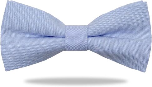 Cotton Bow Ties for Boys Girls, Adjustable Pre-tied Kids Bowtie Linen Boy's Bowties for School Uniforms Party Prom in Kuwait