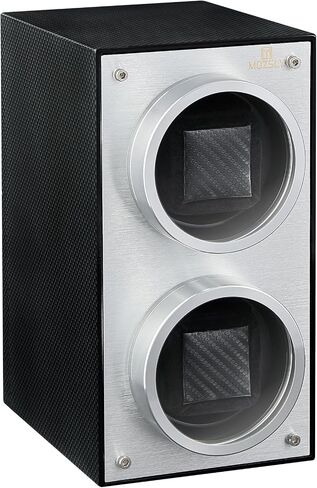 MOZSLY Double Watch Winder for Automatic Watches with Quiet Motor 12 Rotation Mode Setting AC Adapter or Battery Powered Piano Painting in Saudi Arabia