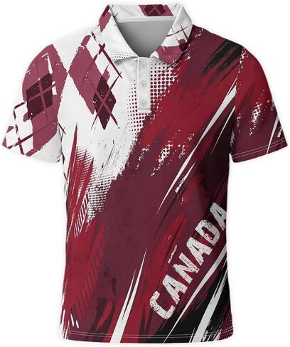 Men's Novelty Polo Shirts Golf Shirt for Men Shirts Short Sleeve Moisture Wicking Casual Top in Saudi Arabia