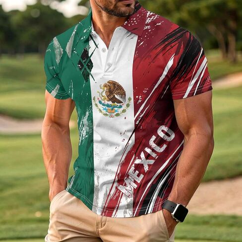 Men's Novelty Polo Shirts Golf Shirt for Men Shirts Short Sleeve Moisture Wicking Casual Top in Saudi Arabia