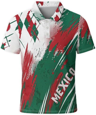 Men's Novelty Polo Shirts Golf Shirt for Men Shirts Short Sleeve Moisture Wicking Casual Top in Saudi Arabia