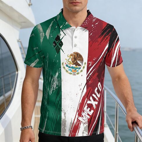 Men's Novelty Polo Shirts Golf Shirt for Men Shirts Short Sleeve Moisture Wicking Casual Top in Saudi Arabia