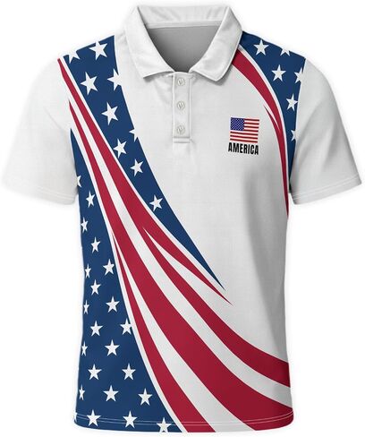 Men's Novelty Polo Shirts Golf Shirt for Men Shirts Short Sleeve Moisture Wicking Casual Top in Saudi Arabia
