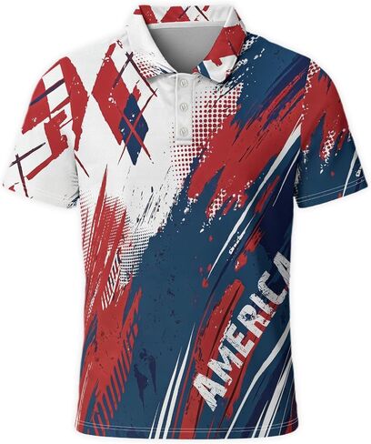 Men's Novelty Polo Shirts Golf Shirt for Men Shirts Short Sleeve Moisture Wicking Casual Top in Saudi Arabia