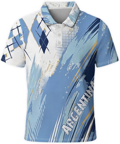 Men's Novelty Polo Shirts Golf Shirt for Men Shirts Short Sleeve Moisture Wicking Casual Top in Saudi Arabia