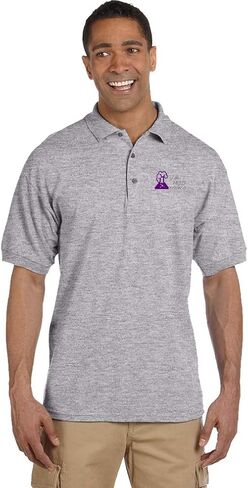 Custom Polo Shirts for Men Y'all Need Science Silver Embroidery Cotton in Kuwait