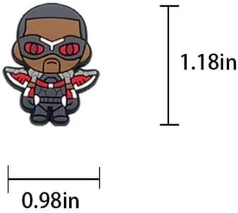 30Pcs superhero Shoe Decoration Charms for Croc Clog Sandals, Shoe Accessories Charms for Adults in Saudi Arabia
