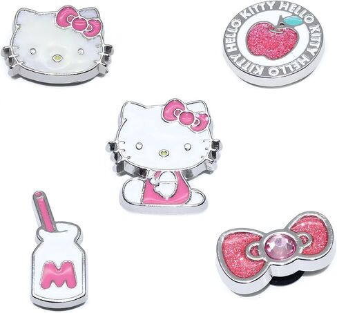 5 Pcs Pink Cartoon Shoe Charms, Cute Metal Shoe Decoration Charms, Slipper Accessories, Make the Perfect Valentines Day Gift or Party Favor. in Saudi Arabia