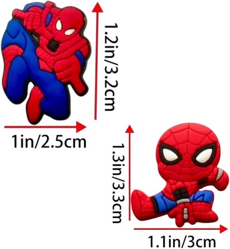 25Pcs Spider Shoe Decoration Charms for Croc Clog Sandals,Cute Shoe Accessories Charms in Saudi Arabia