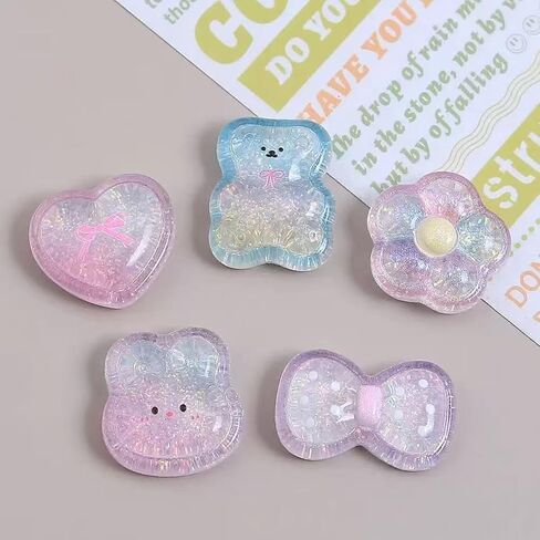 Cute Shoe Charms for Girls Kids,Bling Crystal Flower Shoe Accessories,DIY Clogs Sandal Charms for Women, Durable Resin Shoe Accessories,Party Favor in Saudi Arabia