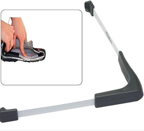 Shoe Measurer Foot Gauge Ruler Adult and Children, 110-320mm Steel Tape with ABS, 4.33-12.6 Inch for Range, White and Grey in Kuwait
