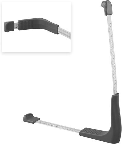 Shoe Measurer Foot Gauge Ruler Adult and Children, 110-320mm Steel Tape with ABS, 4.33-12.6 Inch for Range, White and Grey in Kuwait