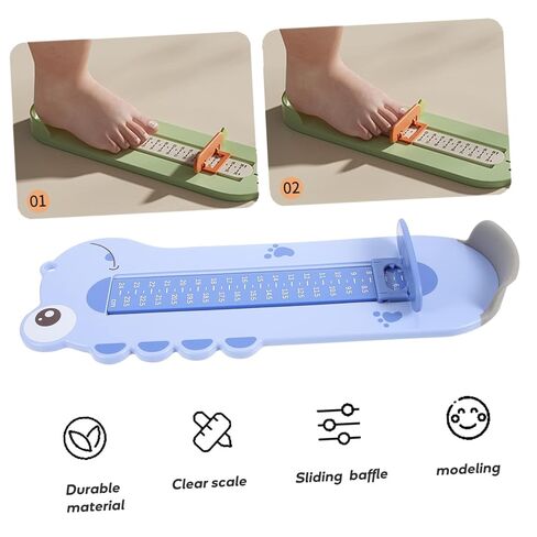 Children's Foot Measuring Device Feet Sizer Shoe Size Measuring Devices Combination Measuring Device Feet Measuring Device Small Foot Ruler Tape Measure Abs Plastic Baby Toddler in Kuwait