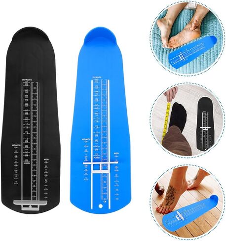Healeved 2pcs Foot Measuring Ruler Adult Foot Measurement Gauge Brannock Measuring Device Shoe Measurer in Kuwait