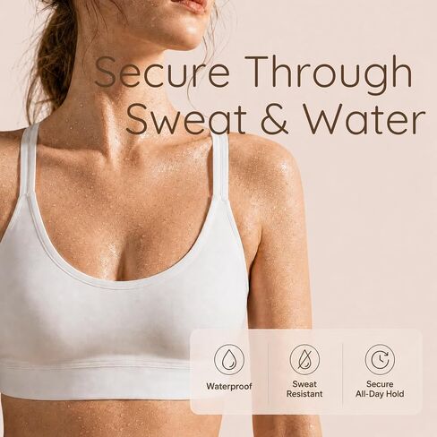 أغطية حلمات للنساء للاستعمال مرة واحدة، 20 قطعة، فطائر جل سيليكون طبية كبيرة مقاس 2.95 بوصة، رفيعة للغاية لا تسبب الحساسية، بتلات صدر لاصقة مقاومة للماء وغير لامعة، ملصقات للحلمات باللون البيج in Kuwait