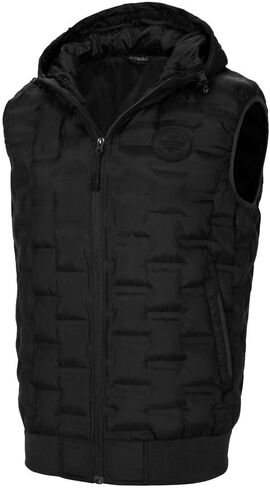 PITBULL - Men's Hooded Padded Vest ECLIPSE, Windproof Outdoor Vest in Saudi Arabia